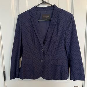 Banana Republic eyelet cotton/linen blazer